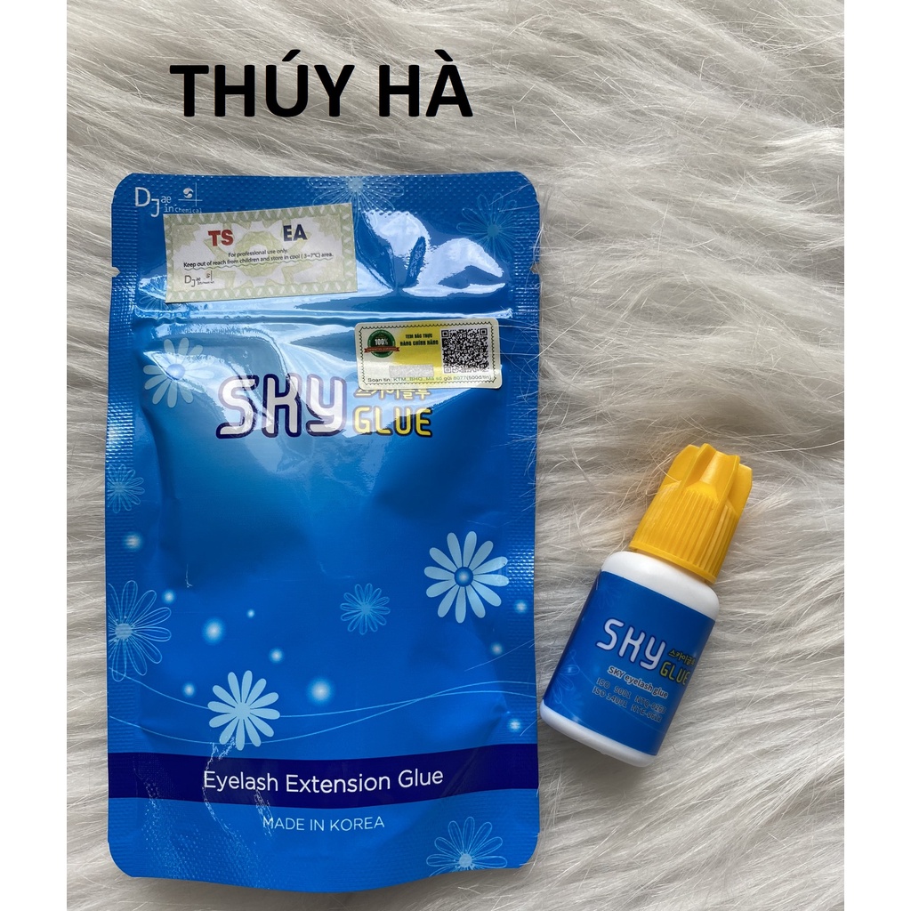 Keo  nối mi sky trong TS,KHÔNG MÀU keo tạo fan_dụng cụ nối mi_THÚY HÀ