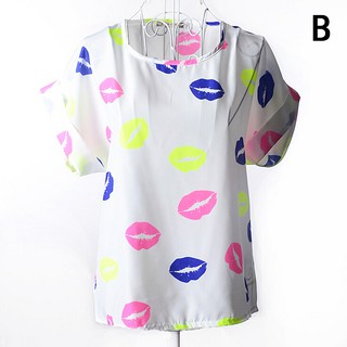 TR❤áo kiểu cổ tròn oversize