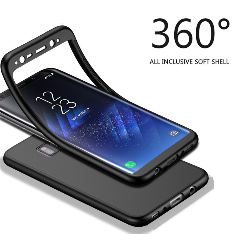 Ốp điện thoại TPU silicon mềm bảo vệ 360 độ cho Samsung Galaxy s7 s7 edge s8 s9 s10 plus note 8 note 9 10