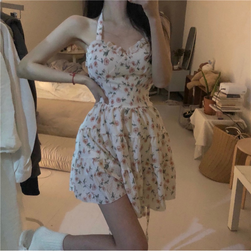 Đầm Hoa Mini Thời Trang Mùa Hè Quyến Rũ Cho Nữ