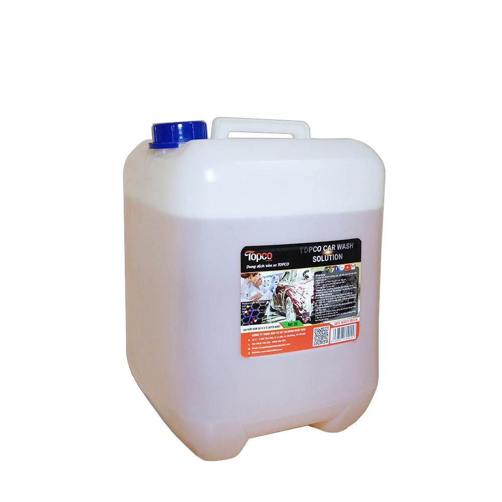 Nước rửa xe bọt tuyết rửa xe ô tô xe máy an toàn da tay Topco dung dịch xà bông rửa xe bán sỉ 20 lít Nhật Bản Mart