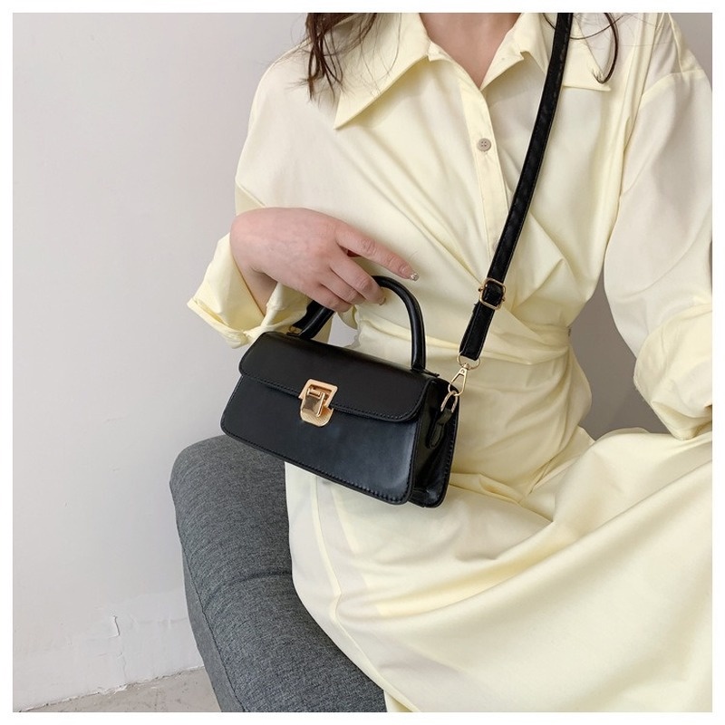 Túi Đeo Chéo Hình Vuông Màu Trơn Phong Cách retro Thời Trang Mới 2022 Gylb1351