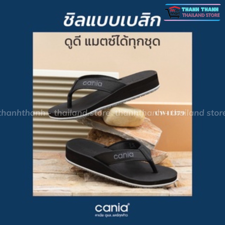 Dép nữ xỏ ngón đế cao Thái Lan CANIA CW 11379, dép nữ đi nhẹ, êm chân