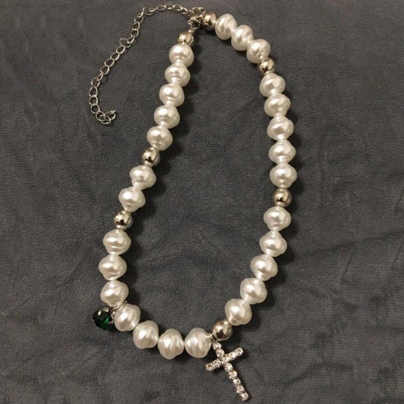 vòng cổ Hợp Kim Đính Ngọc Trai Nhân Tạo Sang Trọng Cho Nữ