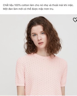 Áo phông sợi Uniqlo