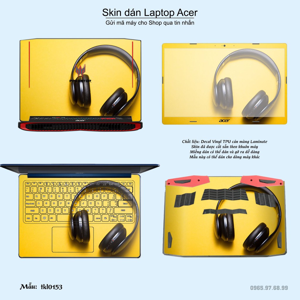 Skin dán Laptop Acer in hình thiết kế _nhiều mẫu 5 (inbox mã máy cho Shop)