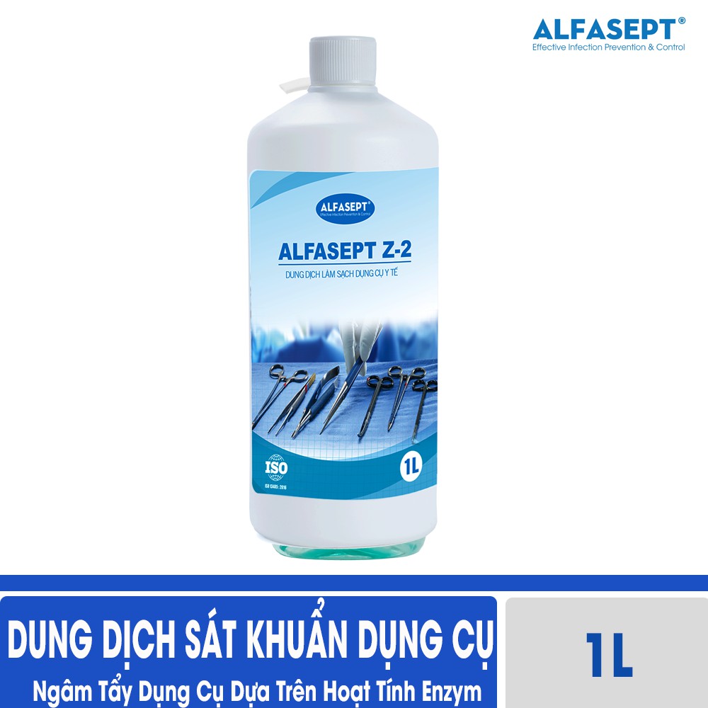 Dung Dịch Sát Khuẩn Dụng Cụ Alfasept Z-2 (Ngâm Tẩy Dụng Cụ Dựa Trên Hoạt Tính Enzym)