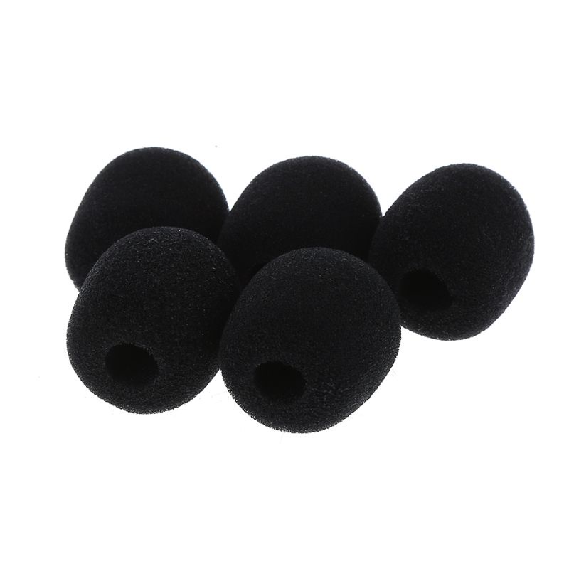 Set 5 Mút Bọc Đầu Micro Màu Đen Chắn Gió Tiện Lợi