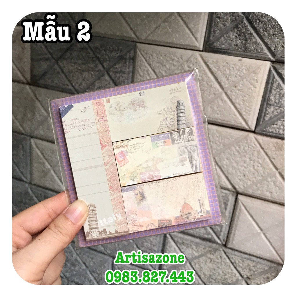 Giấy note Châu Âu Memo - 01 tập