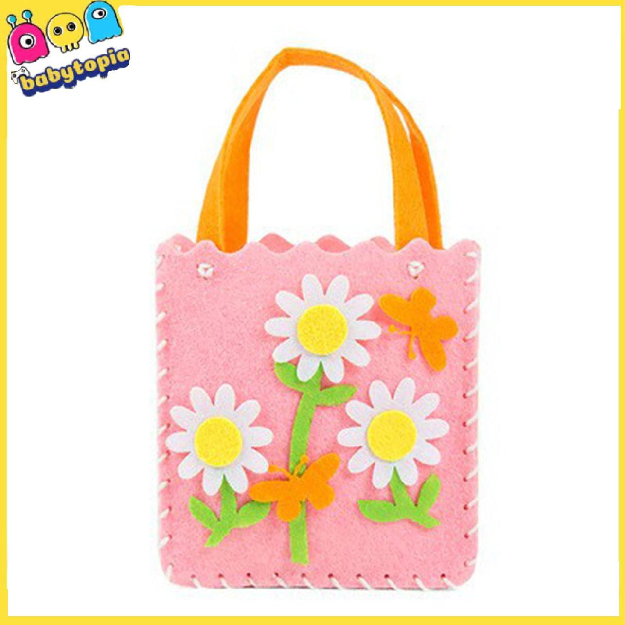 DIY Tote Bag Kindergarten Handmade Creative Paste Material Bag Candy Bag Gift Educational Toy Colorful