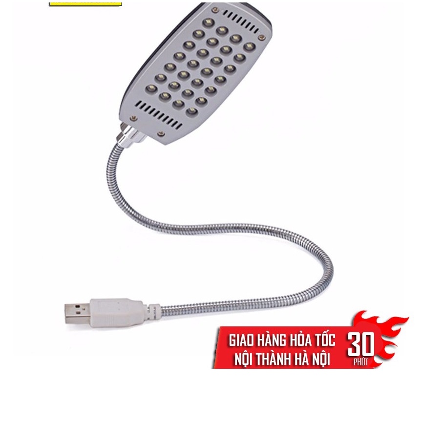 Đèn LED siêu sáng: USB 28 bóng (Trắng) - Đèn LED
