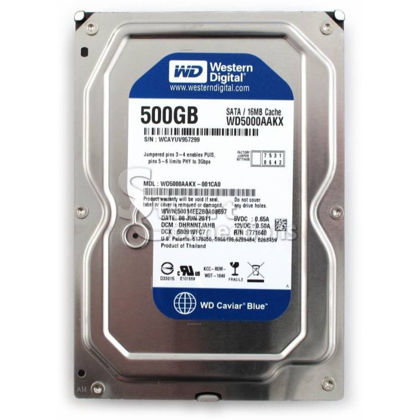  Ổ cứng HDD WD 500GB - Nhập khẩu từ Nhật Bản, Hàn Quốc mới 99% - Bảo hành 6 tháng 1 đổi 1