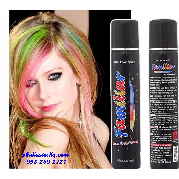 Keo Xịt Tóc Màu Familiar 100ml - Màu K2 Xám Khói | BigBuy360 - bigbuy360.vn