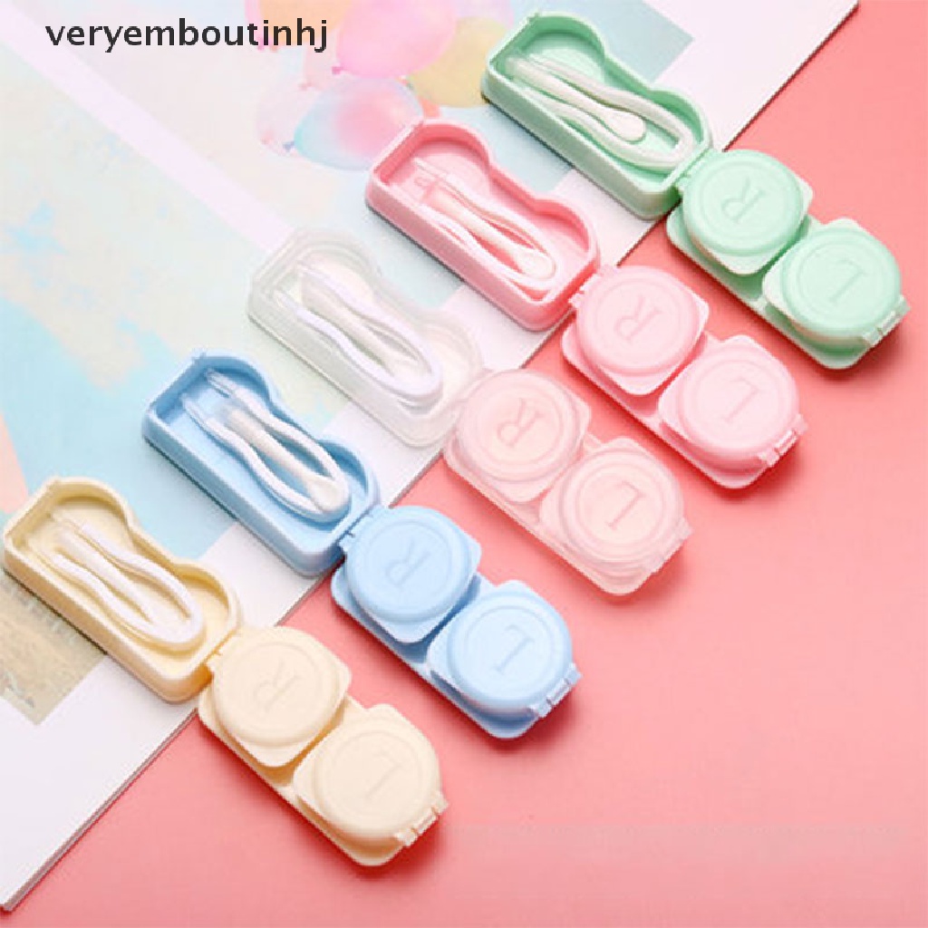 hj Travel Contact Lenses Case New Style Contact Lens Tweezers Suction Set Portable n