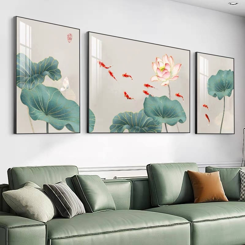 Bộ 3 Tranh Treo Tường Tráng gương Phòng Khách/ Ngủ/ Phòng ăn/ Nhà Nghỉ Hươu Nai Trừu Tượng