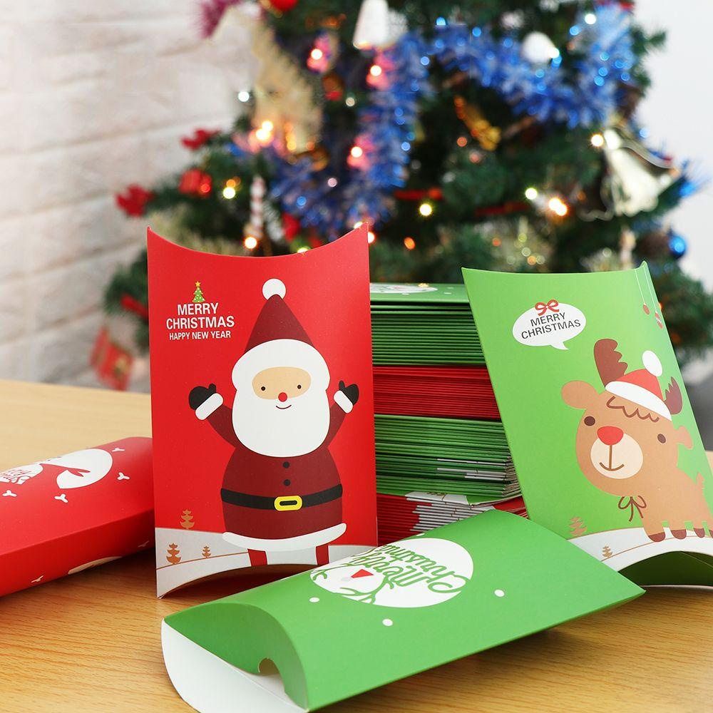 5 / 10 Hộp Giấy Đựng Kẹo Hình Gối Dễ Thương