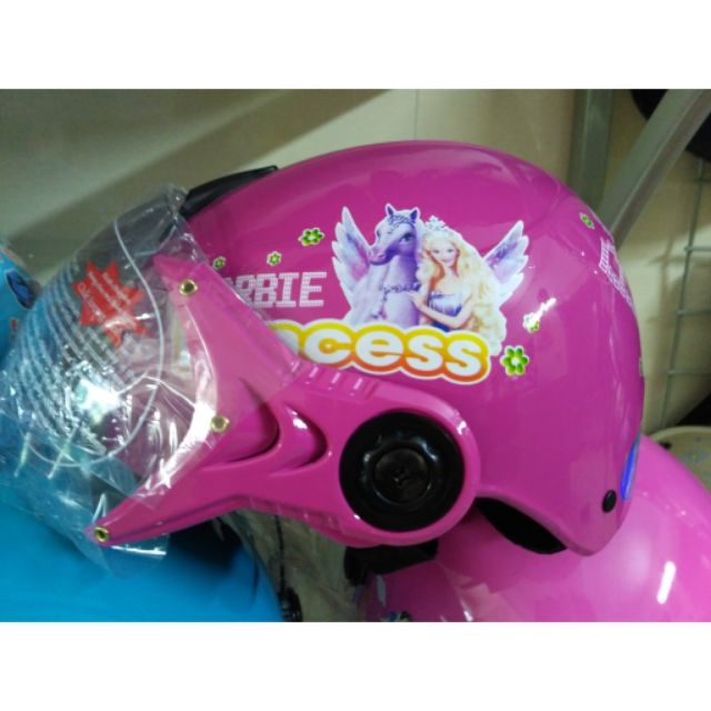 Mũ bảo hiểm bé trai, bé gái nửa đầu có kính chính hãng