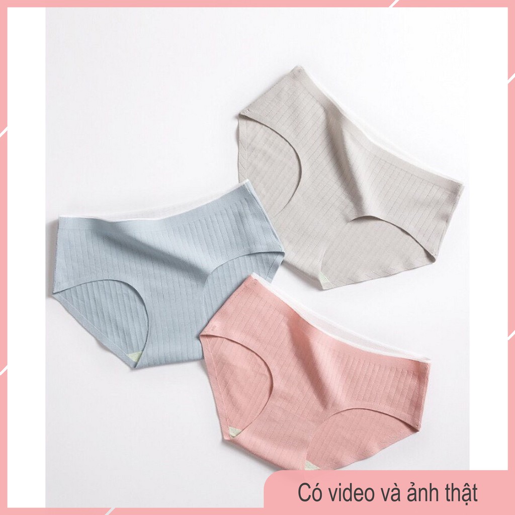 Quần Lót Cotton Gân Tăm Không Đường May Kháng Khuẩn CT06 | BigBuy360 - bigbuy360.vn