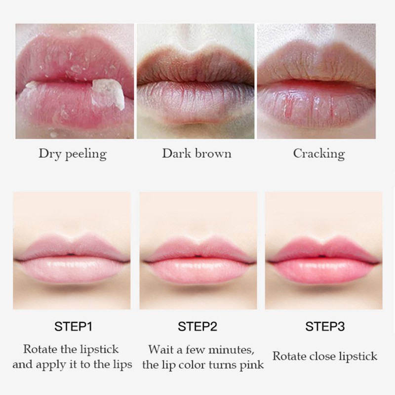 Son dưỡng môi màu cam đỏ giúp làm sáng/làm mềm và tẩy da chết cho môi