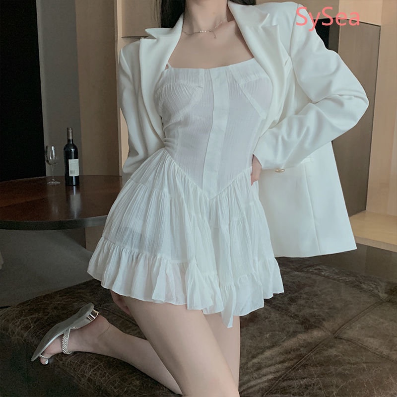 Đầm Dây Mini Thời Trang Mùa Hè Pháp Quyến Rũ Dành Cho Nữ