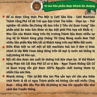 BỘT CỐT DỪA PHỐ CỔ DÙNG TRONG PHA CHẾ COFFE CACAO… 250g