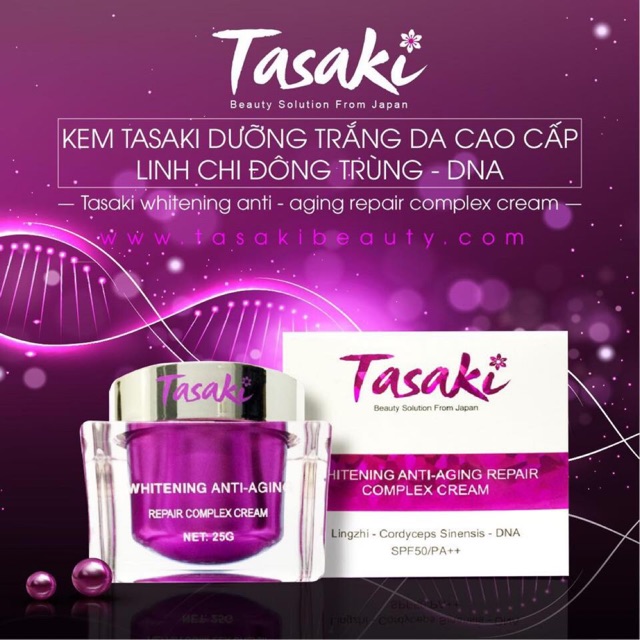 Kem tasaki dưỡng trắng da cao cấp linh chi đông trùng hạ thảo