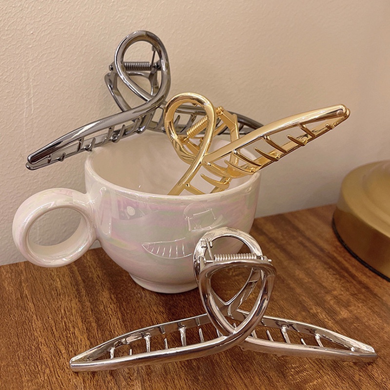 Kẹp Tóc Càng Cua Kim Loại Cỡ Lớn 13cm Chất Lượng Cao Cho Nữ
