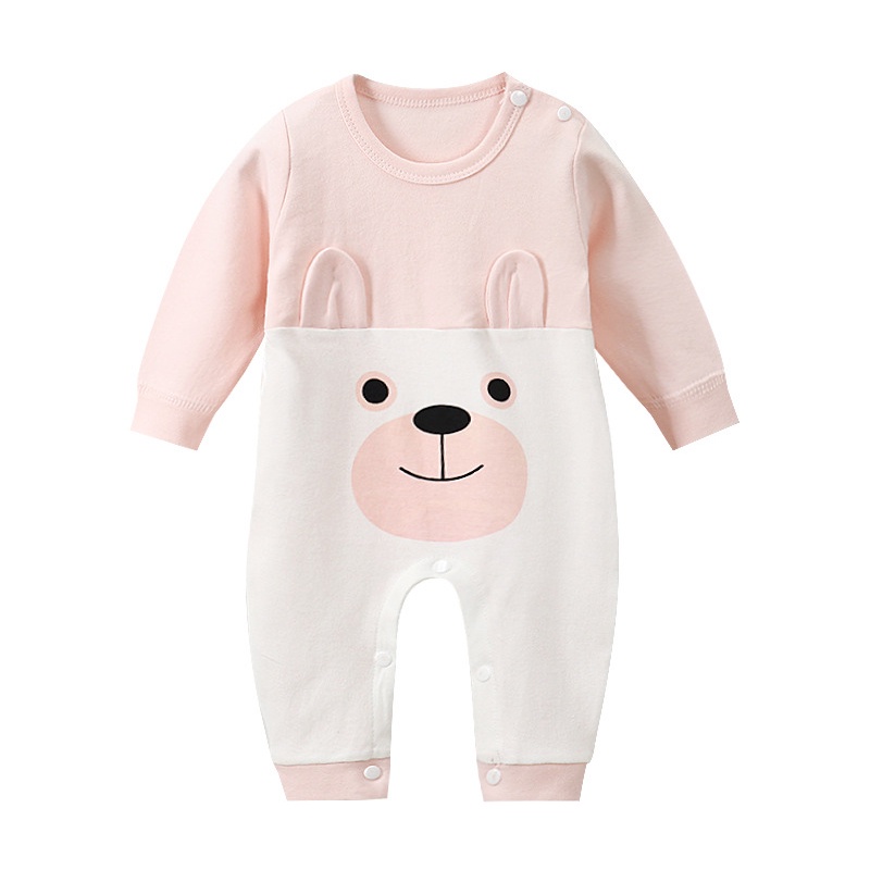 Bodysuit cho bé , bộ body dài tay liền thân sơ sinh họa tiết đáng yêu 100% cotton hàng quảng châu cao cấp _ BD18