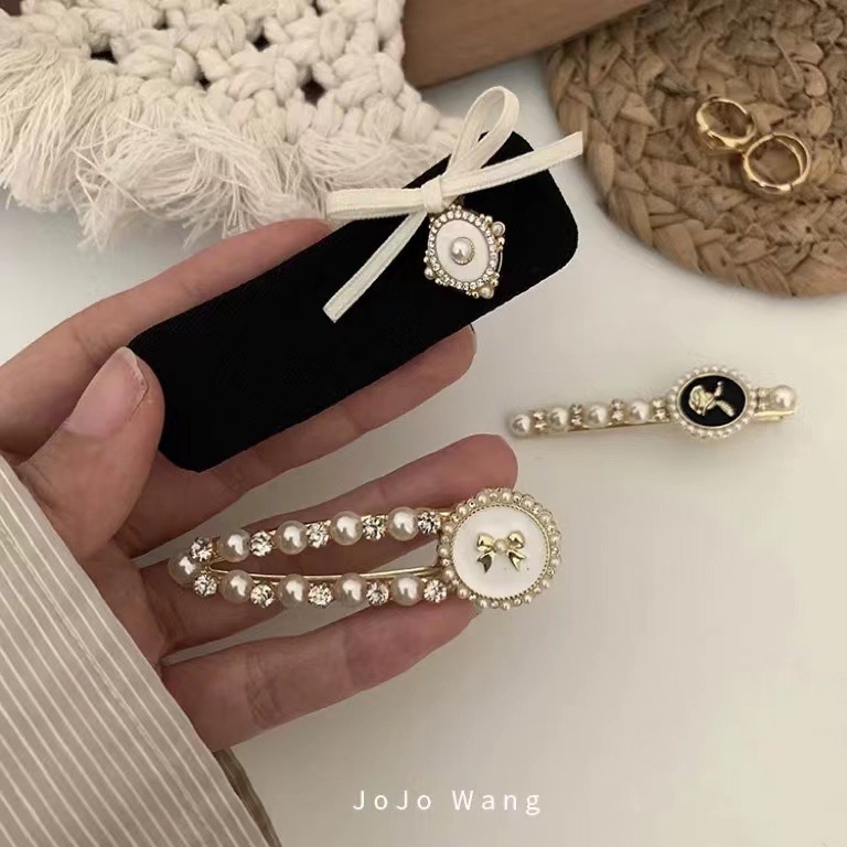Kẹp Tóc Mái Đính Ngọc Trai Giả Cao Cấp Thời Trang Theo Phong Cách Pháp Cho Nữ