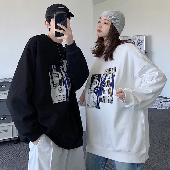 Áo Hoodie Dáng Rộng Size Lớn S-3XL Dành Cho Cặp Đôi