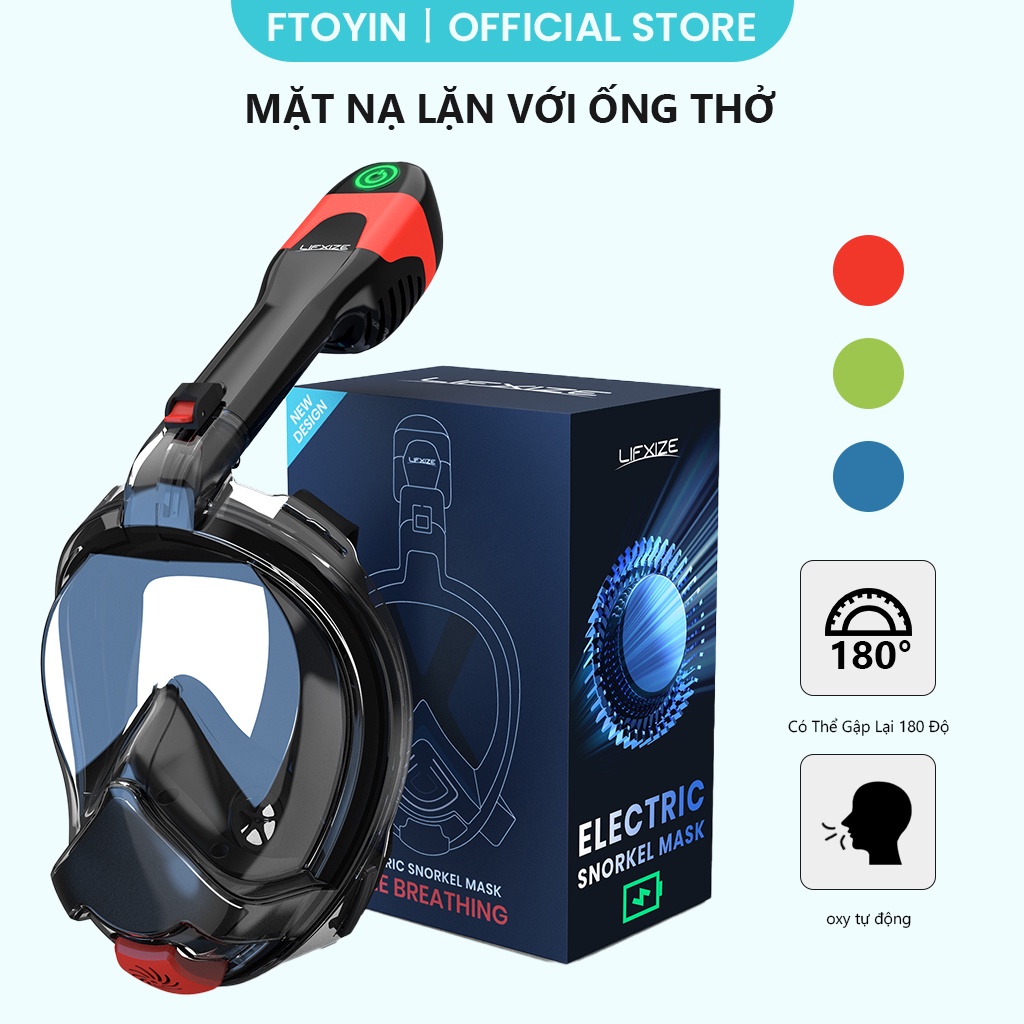 Mặt nạ lặn FTOYIN tự động có thể gập lại 180 độ