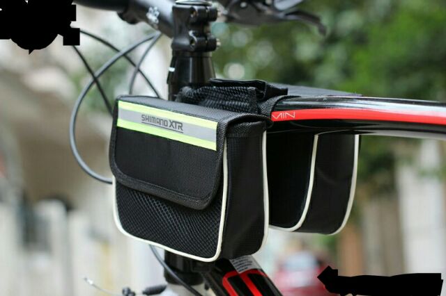 Túi treo sườn xe đạp 2 ngăn chuyên dụng