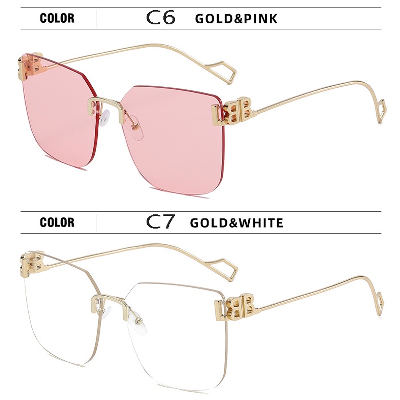 Kính Mát Gọng Vuông Phong Cách Vintage Hàn Quốc Cho Nam Nữ