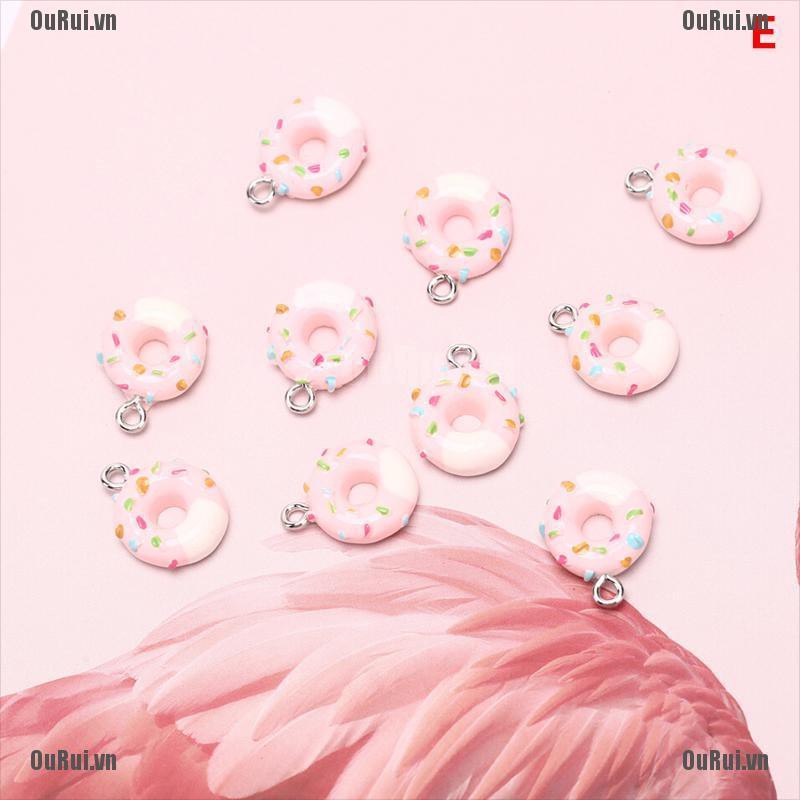 Bộ 10 Trang Sức Hình Bánh donut Dễ Thương