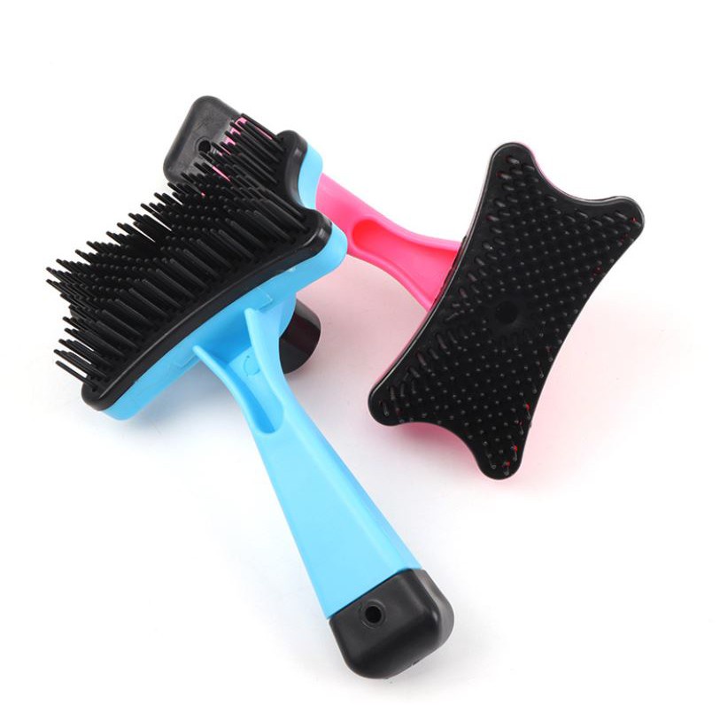 Lược Chải Lông Chó Mèo Có Nút Lấy Lông Cho Chó Mèo