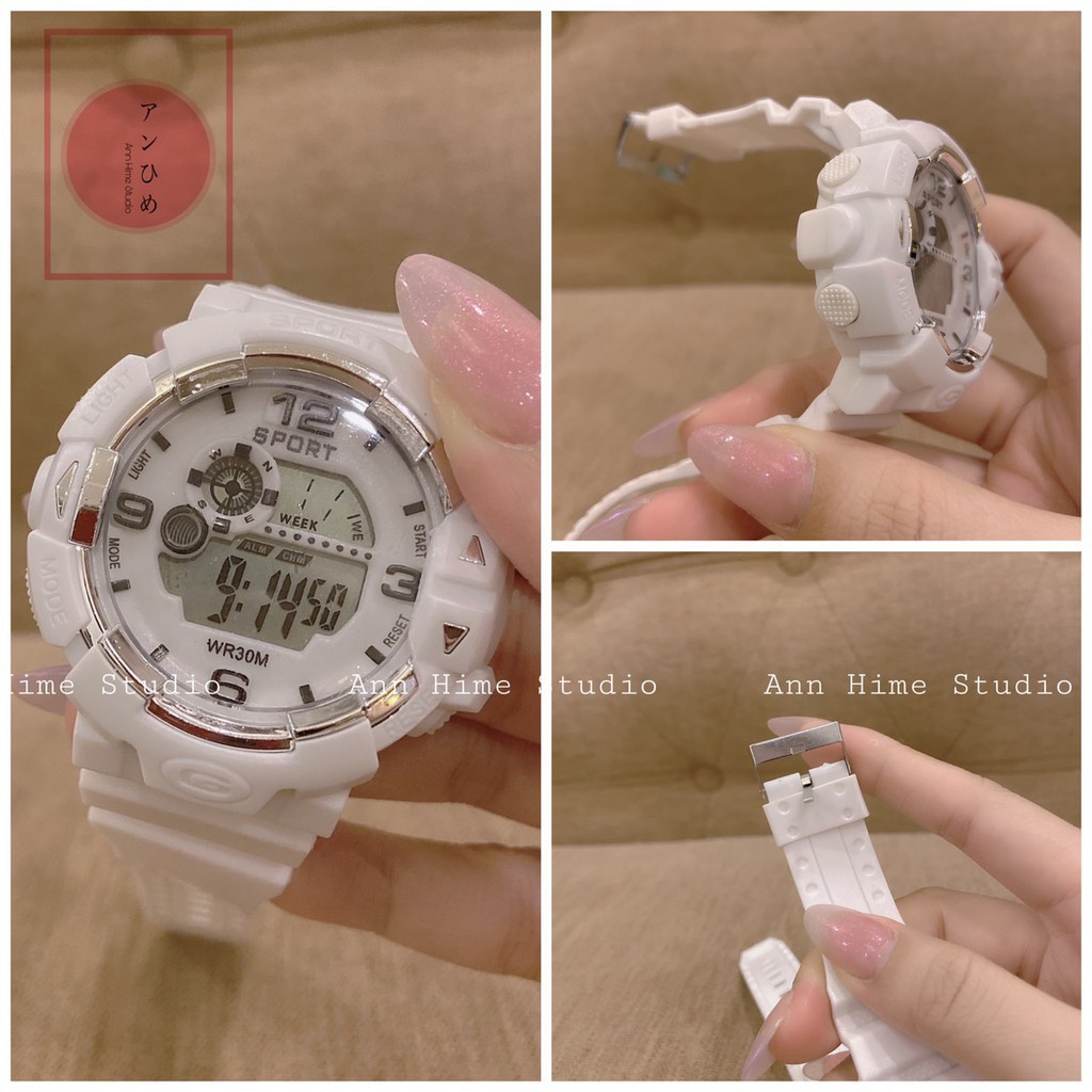 Đồng hồ thể thao unisex Shhors size 36mm ( luôn viền 44mm) DH052113