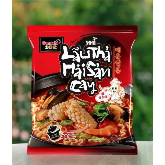 5 gói Mì Lẩu thả hải sản cay Omachi 102 | BigBuy360 - bigbuy360.vn