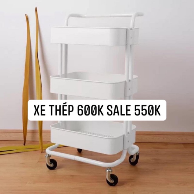 xe đẩy Ikea TRẮNG