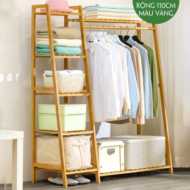 Tủ treo quần áo đa năng kiểu Hàn Quốc hình thang 110cm-M013-11
