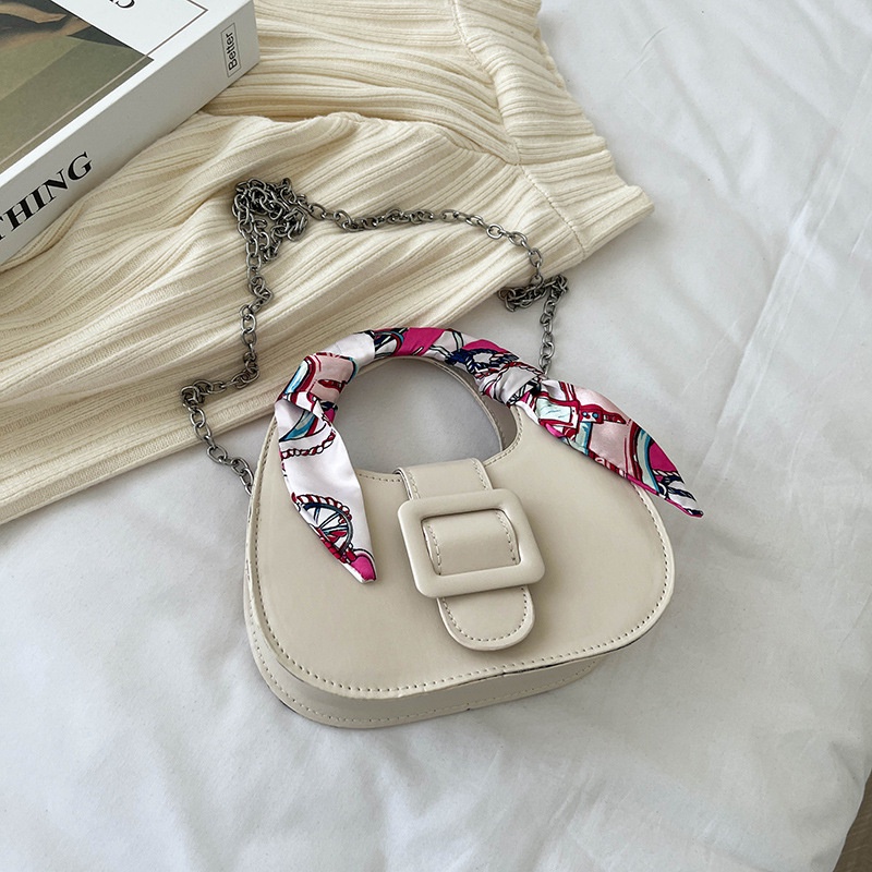 Túi Đeo Vai Màu Trơn Phong Cách Vintage Thời Trang Mùa Hè 2022 Cho Nữ