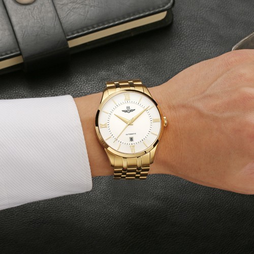 Đồng hồ nam SR WATCH CHÍNH HÃNG SG8883, DÂY KIM LOẠI