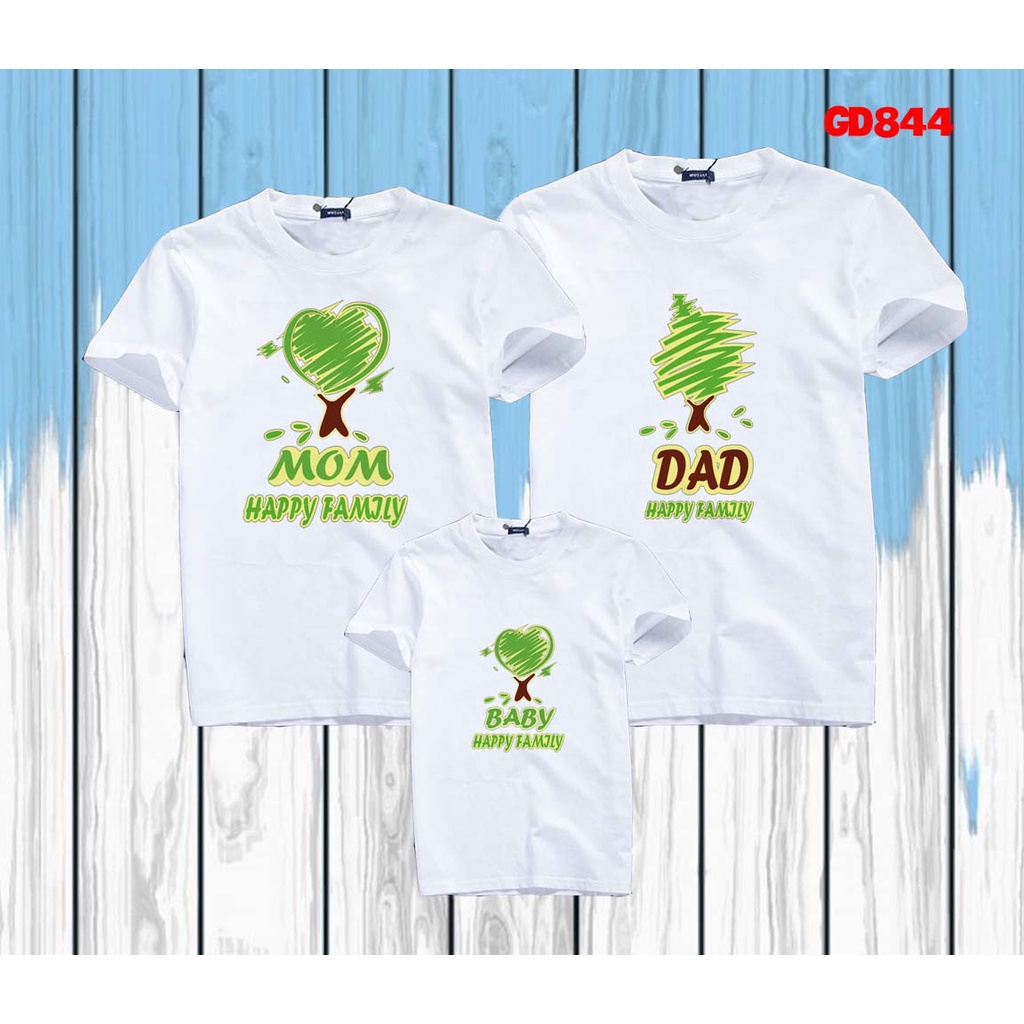 áo thun gia đình 3 4 5 người, áo cặp đôi gia đình in tree family -- [Giá niêm yết là giá của 1 áo]