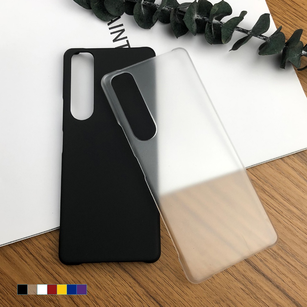 Ốp Điện Thoại PC Cứng Trong Suốt Siêu Mỏng Chống Dấu Vân Tay Cho Sony Xperia 10 5 1 III II 1III XZ5 XA4 Ace II 2