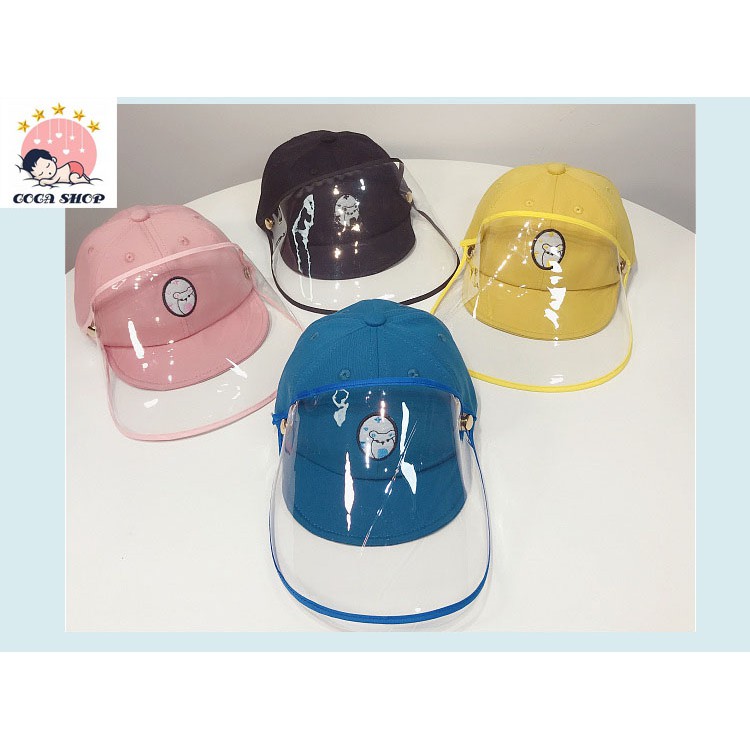 Mũ Bóng Chày Chống Giọt Bắn Cho Bé, Mũ Chắn Bụi Cho Bé Trai Bé Gái Loại 1