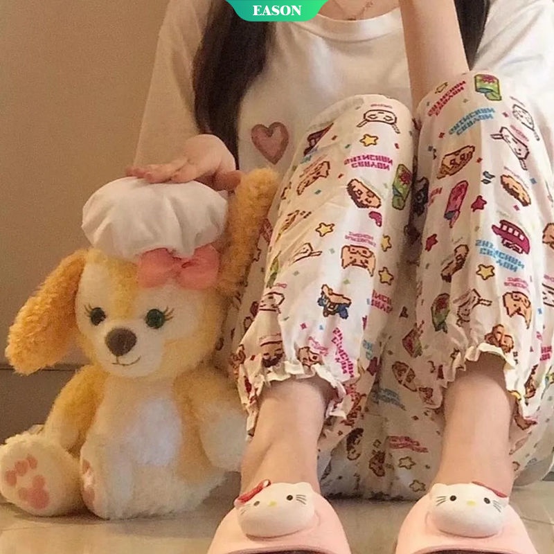 Bộ Đồ Ngủ Chống Muỗi Họa Tiết Hoạt Hình Phong Cách Nhật Bản