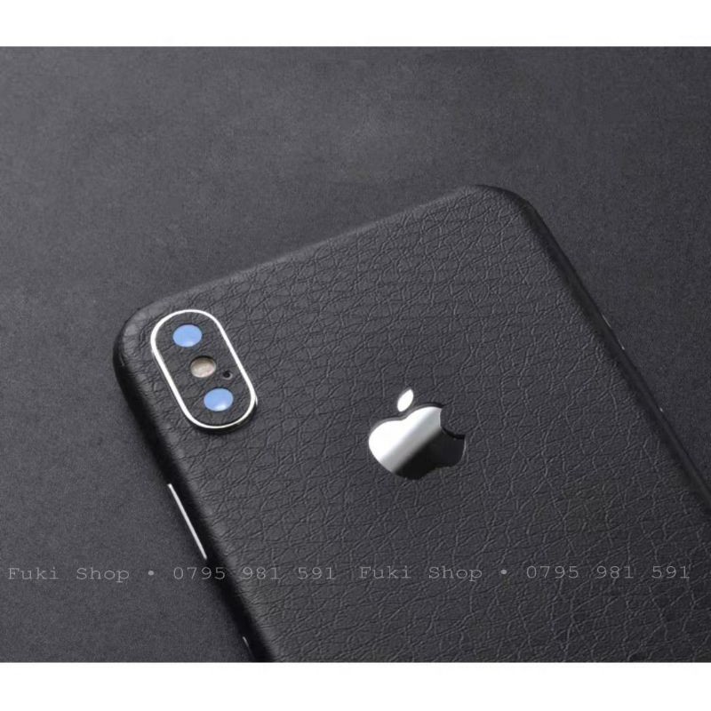 [IPHONE]Tấm Dán Skin Vân da Black Leather iPhone 5 6 7 8 6plus 7plus 8plus X XS XR XSMAX 11 PRO MAX 12 PRO MAX
