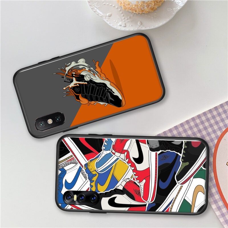 Ốp điện thoại silicon TPU mềm in logo Nike thời trang cho Xiaomi Redmi 9A 9C 9T Note 10 9 Pro Max 9S 9