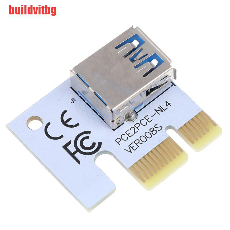 {buildvitbg}USB 3.0 PCI-E 1X to 16X Extension Cable Mining PCI-E Extended Line Card Adapter GVQ