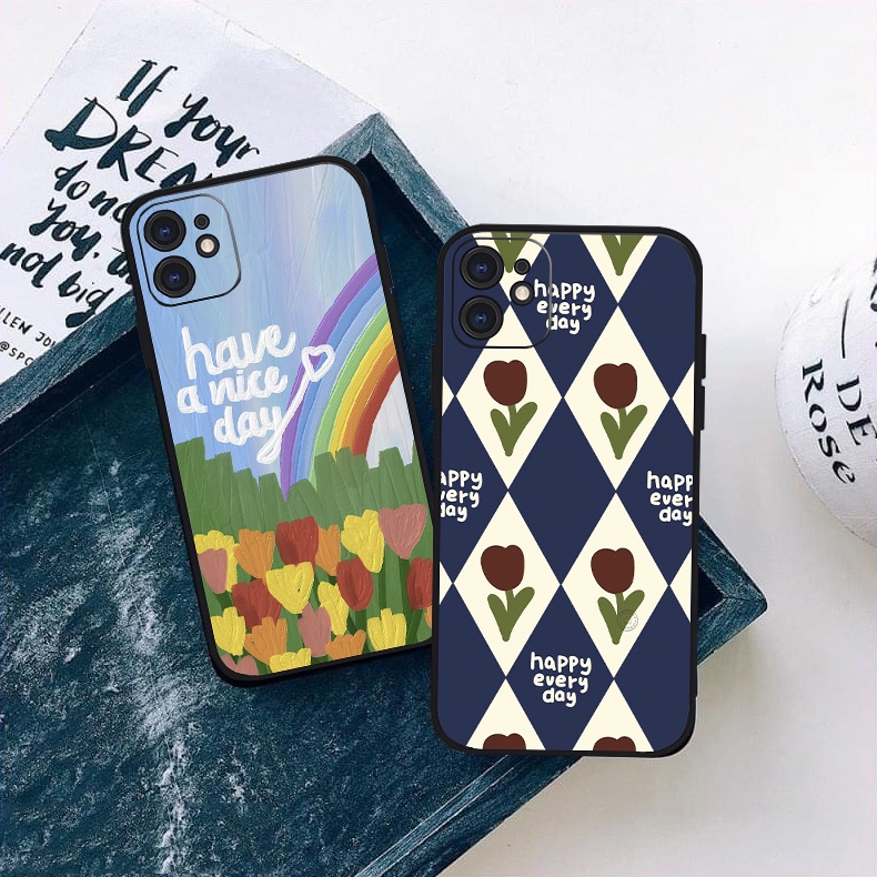 Vỏ ốp iPhone Silicon viền vuông Art 235 - 236 cho iPhone 6pl/6s/6spl/7/7pl/8/8pl/x/xs/11/12/13/14/pro/max - Chinchincase