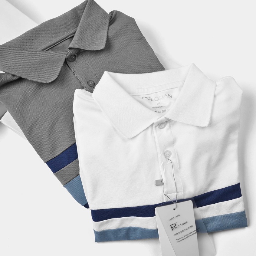 [Mã VICENZO1 giảm 10% TỐI ĐA 100K đơn 200K] Áo polo nam ba sọc xuất xịn form chuẩn vải da cá sấu [2-REGULAR] | BigBuy360 - bigbuy360.vn